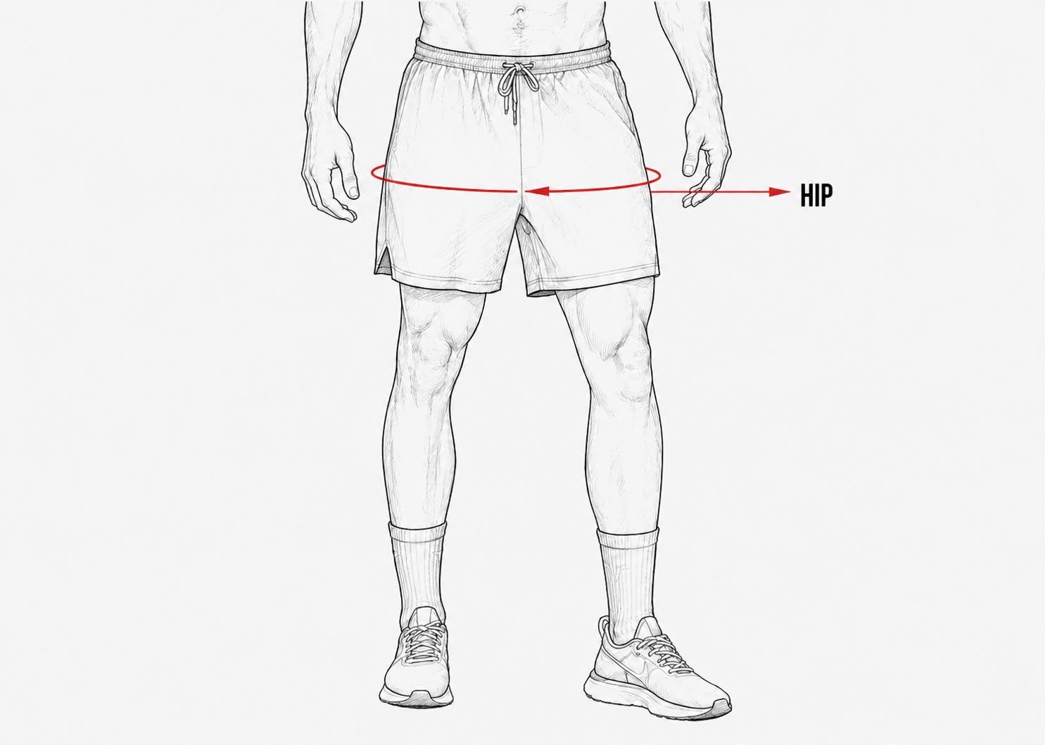 How to measure hips